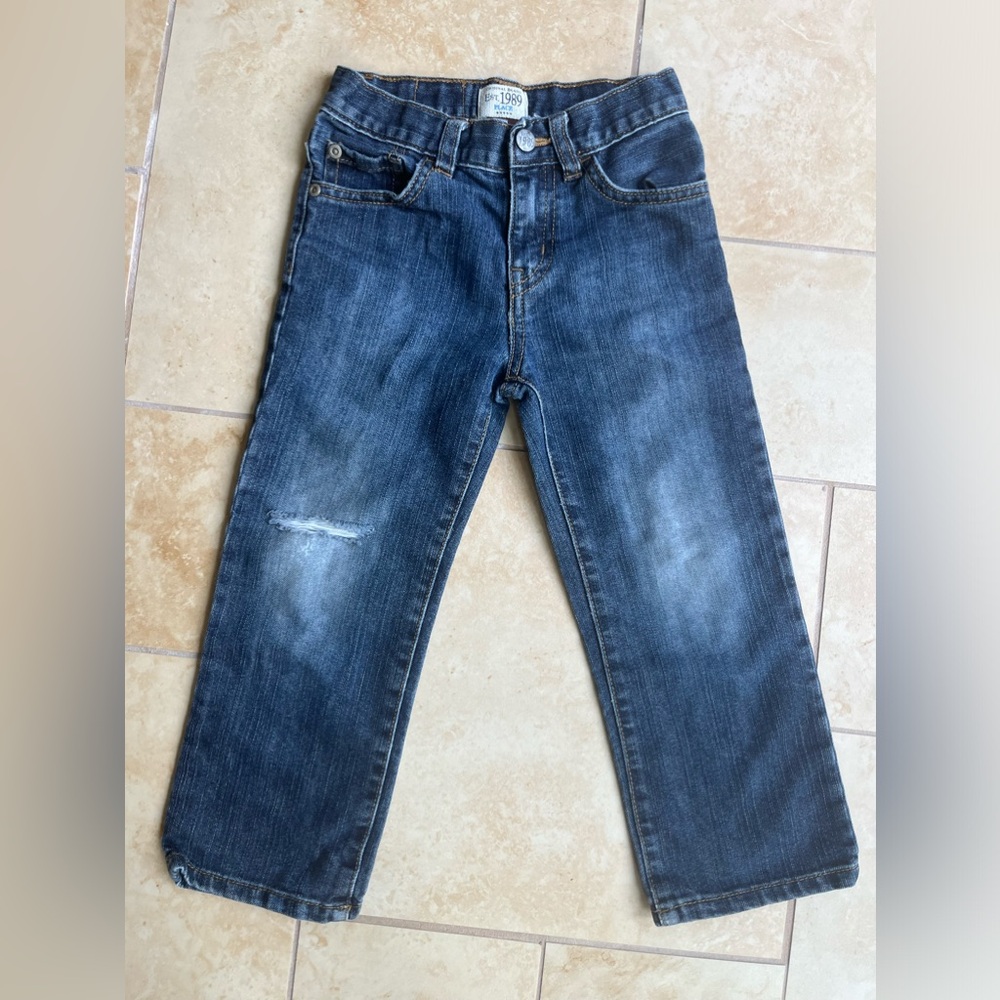 Children’s Place Boys Jeans Size 5 Straight Leg Est. 1989 Blue Denim 5 Pockets